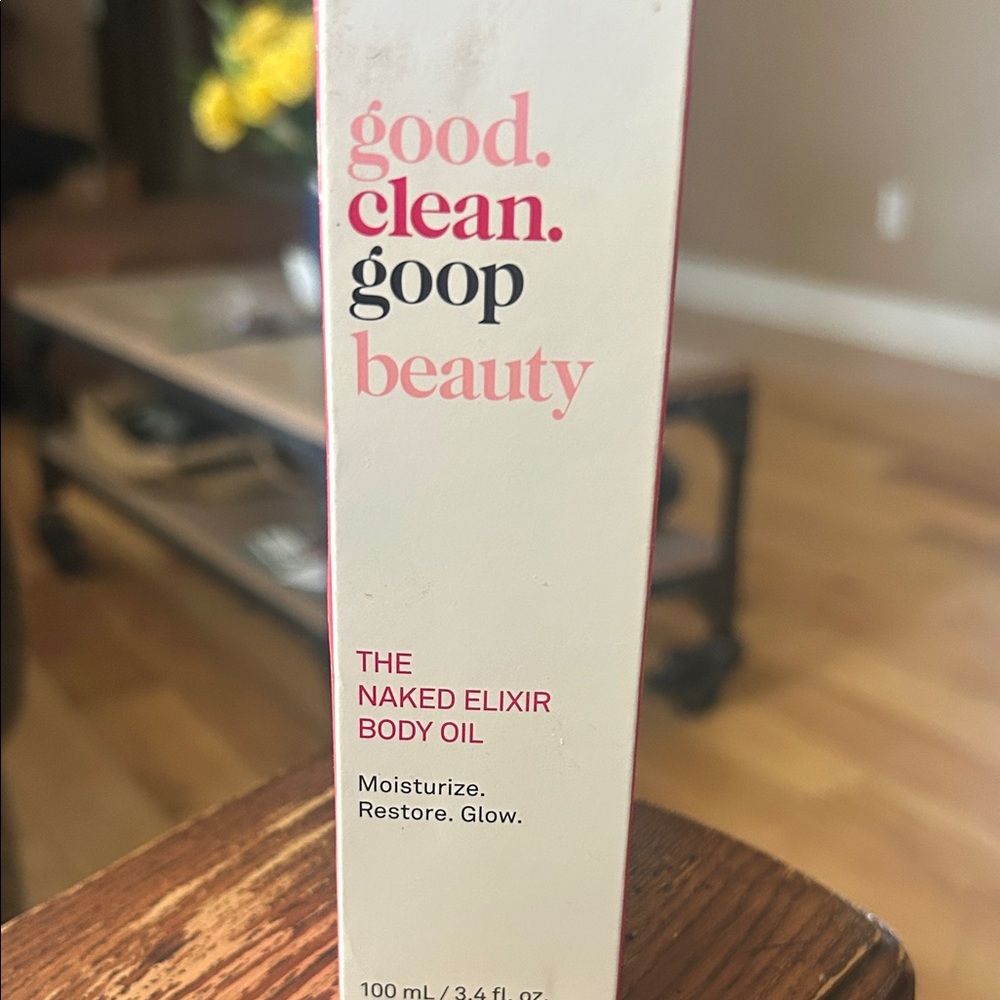 goop beauty The Naked Elixir Body Oil — Pink/White